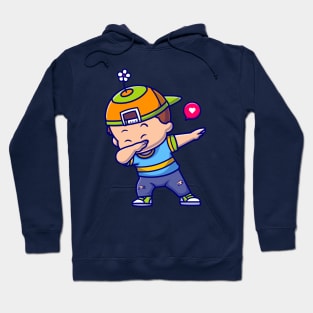 Cute Boy Dabbing Cartoon Hoodie